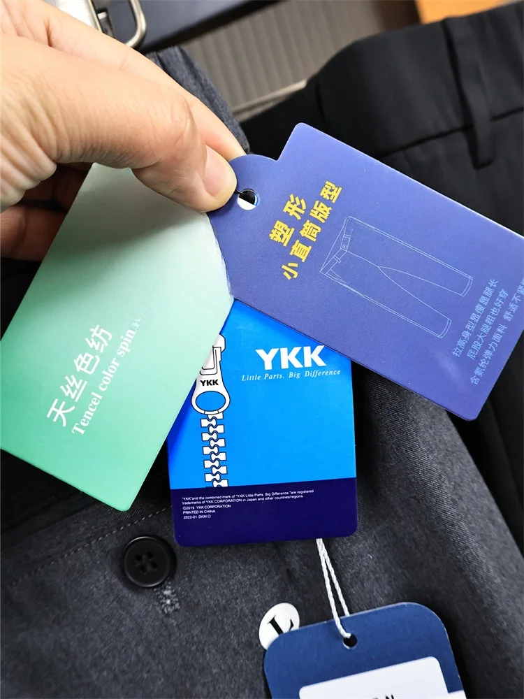 

Soft And Breathable Men's Color Busin Casual Pants Faionable Urban Sle Spring Summer Straight Leg Long Trousers