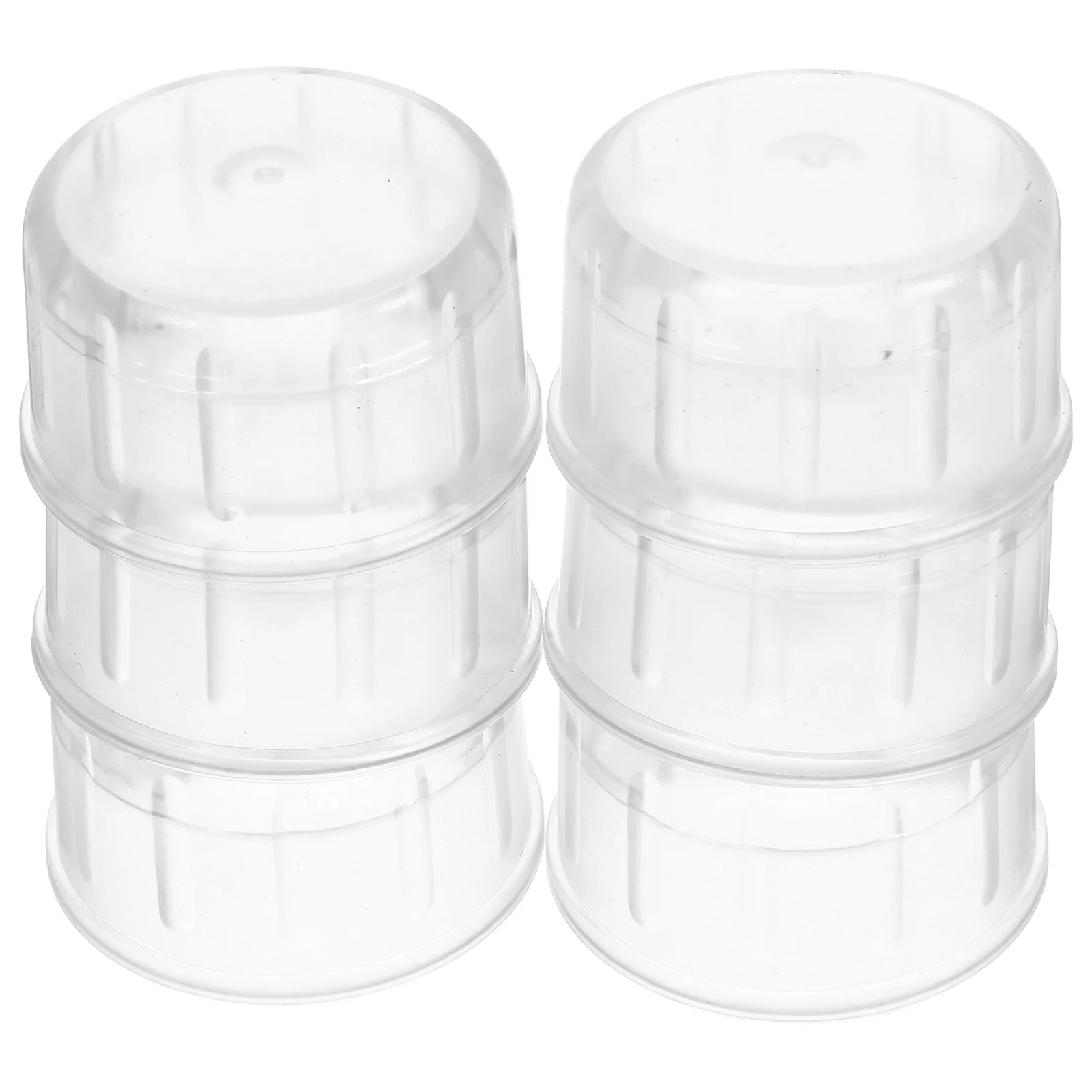 

6pcs Anti-Splash Cup Lids Clear Reusable Shaker Lid For Cocktail Tumbler Juice Drink Press Cover Bar Accessories Replacement