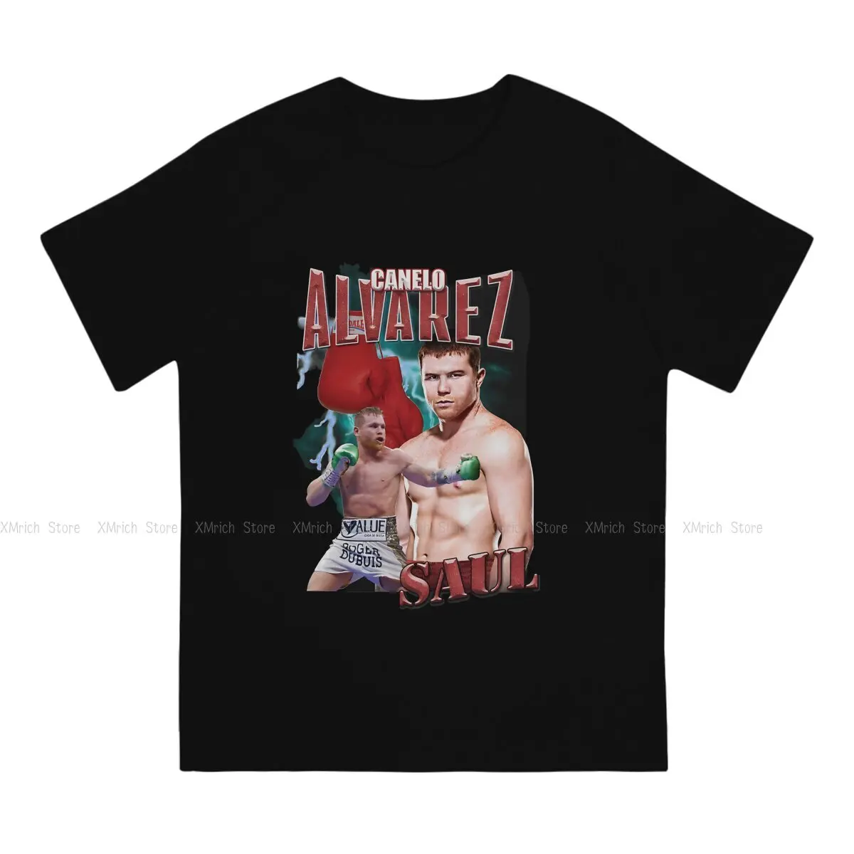 Canelo Alvarez VINTAGE Men T Shirts Canelo alvarez Vintage Tees Short Sleeve Round Neck T-Shirt Cotton Summer Tops