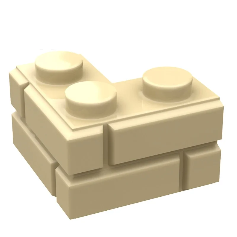 MOC 10PCS 2357 2x2 Special Corner Wall Tiles Building Blocks Pattern Classical Adaptive Brick Toys Adults Boys Special Day Gifts