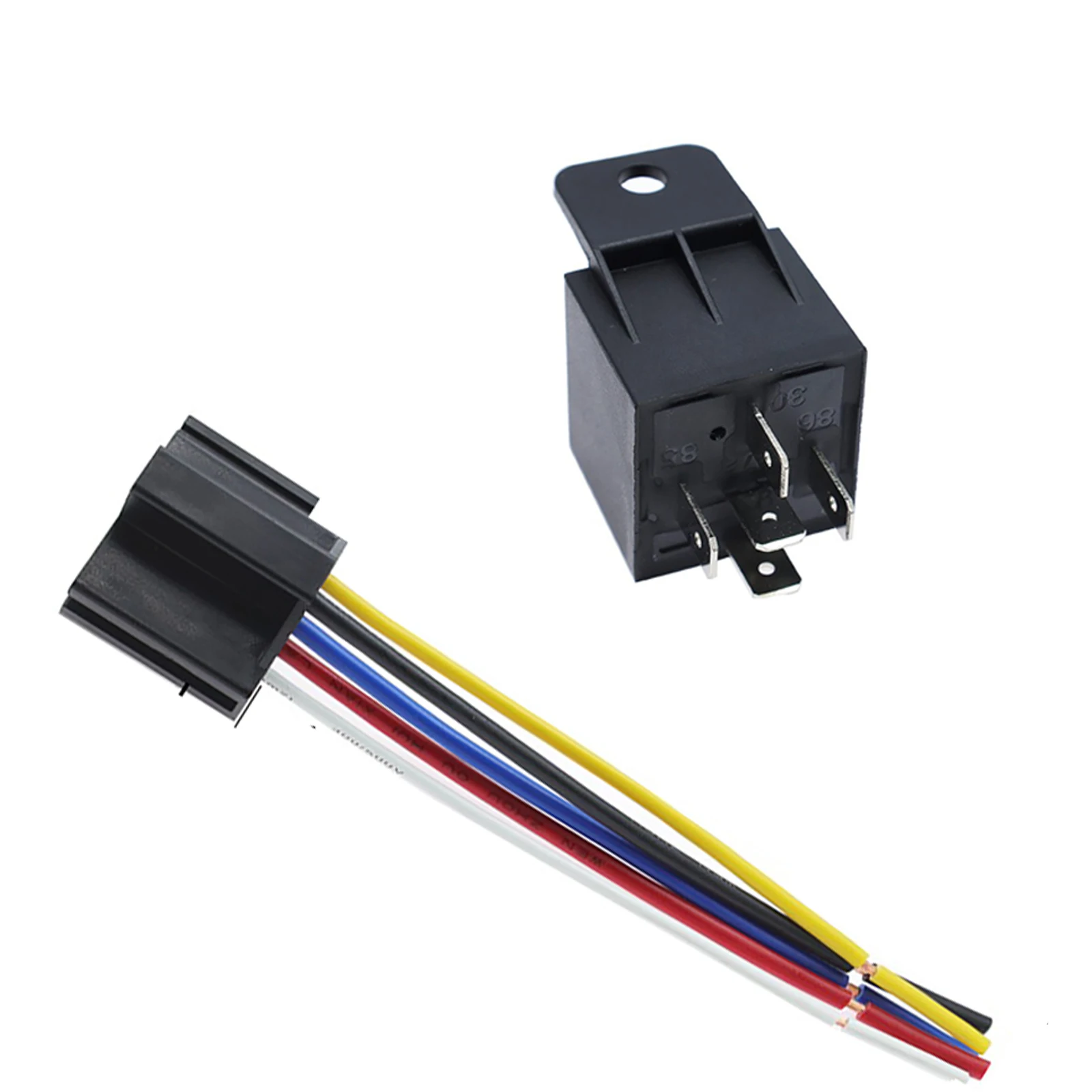 

DC 12V/24V 5-Pin 40A Vehicle Relay Waterproof Car Relay Long Life Automotive Relays Normally OpenFor Head Light Air Conditioner