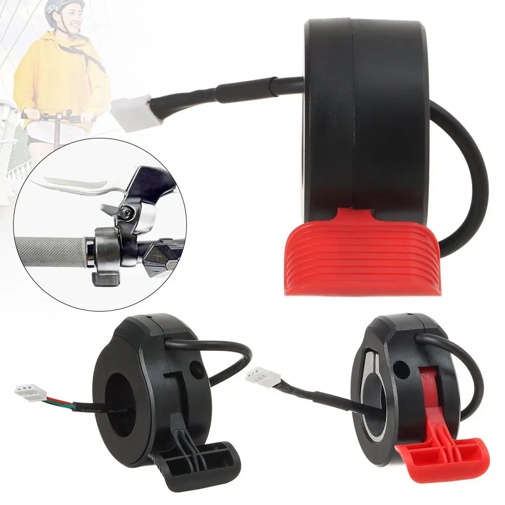 36V 48V Waterproof Finger Thumb Throttle Electric Bicycle Accessories Waterproof Connector Ebike Thumb Throttle