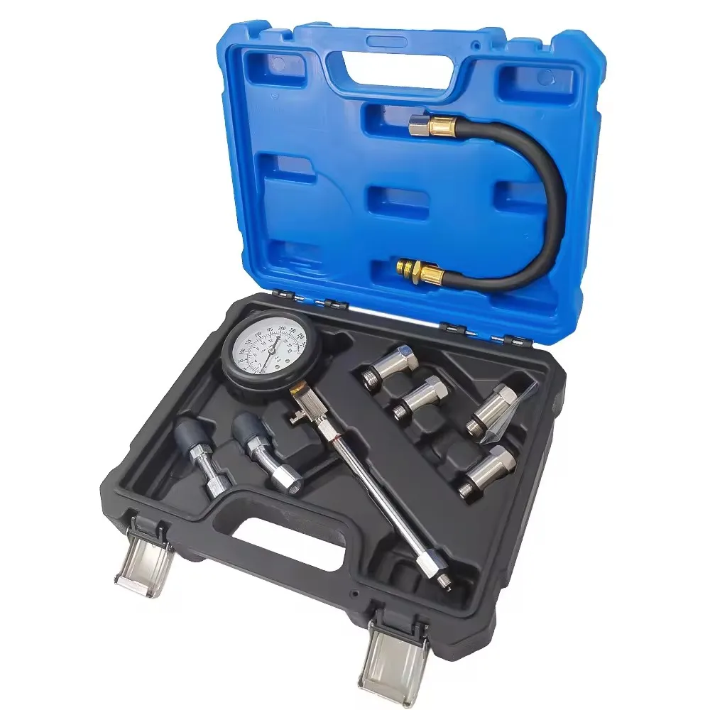 KT6146 Engine Compression Tester Multifunction Cylinder Pressure Gauge Professional Compression Test Kit