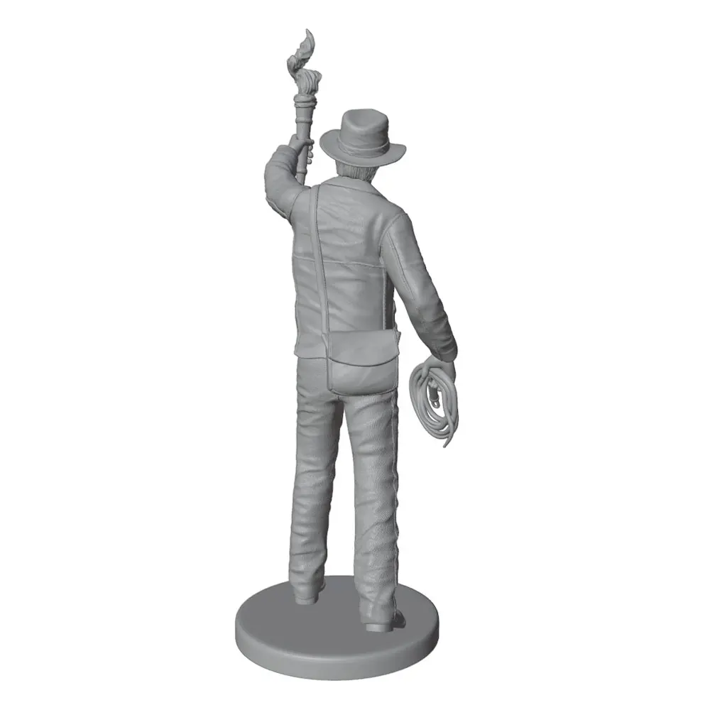 1/24/12/6 Desk ornament，Adventure Archaeologist Statue, Resin Model Set, GK Mini 3D Printed Grey Model Doll, Uncolored