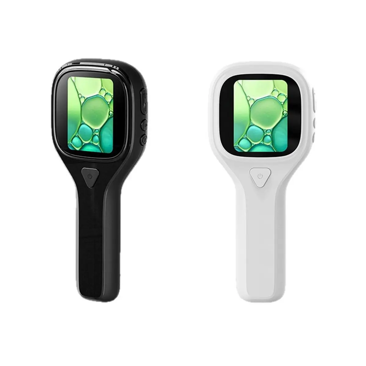 DT38 2Pcs Black & White Handheld Digital Microscope Portable High-Definition Magnifying Glass for Adults Kids Gifts