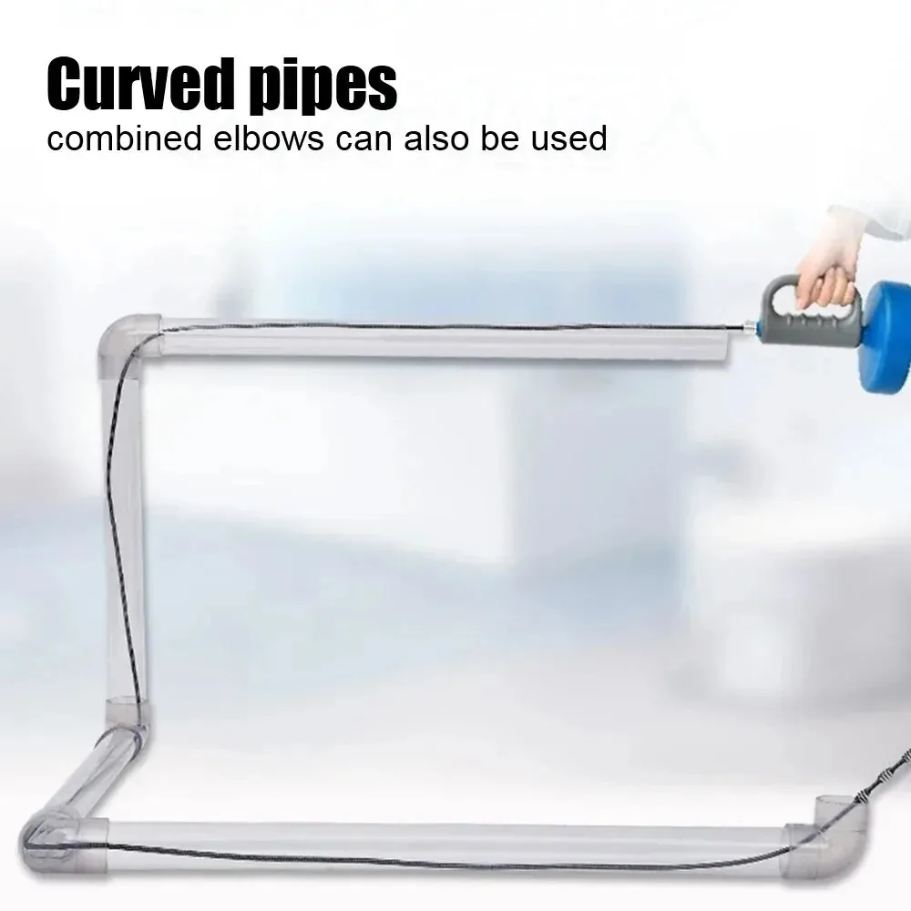 Handheld Clogged Remover Sewer Pipe Plunger Dredge Toilet Sink Drain Unblocker Bathroom Kitchen Cleaning Tools 4 Meters