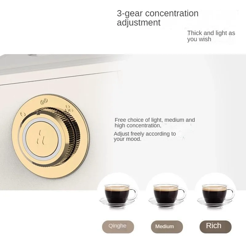 Coffee Maker Anti-drip Analog Hand Brewing Keep Warm 35 Minutes 3 Levels of Concentration Adjustment Steam Coffee Maker