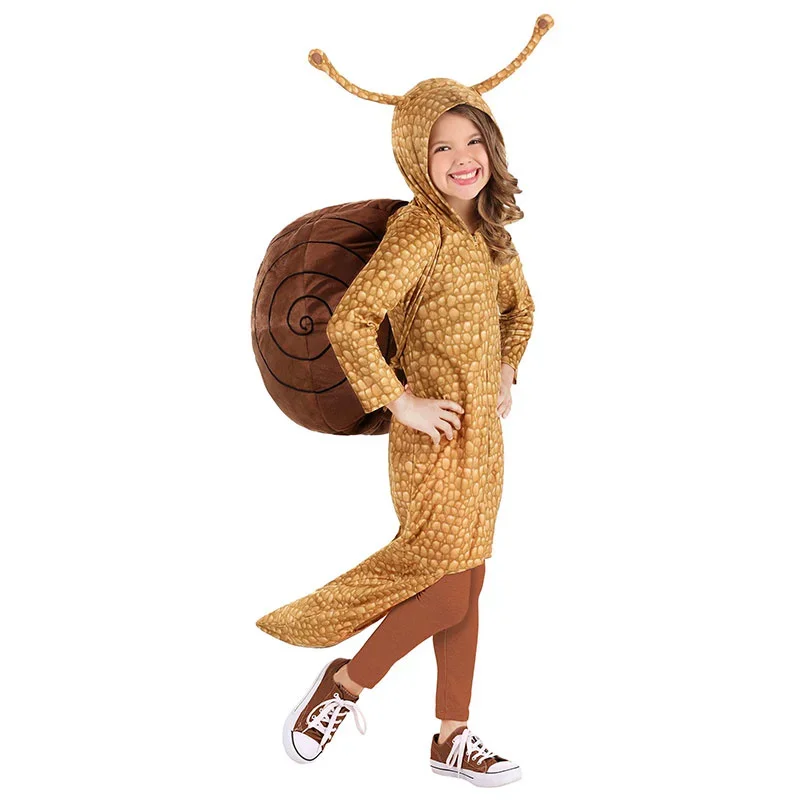 Halloween Cosplay Children's Day Cosplay Party Stage Performance Snail Costume Children's Animal Insect Snail Cloth