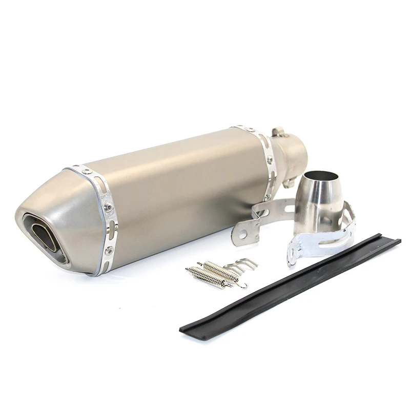 Sclmotos- 51mm Motocross Escape Moto Yoshimu Exhaust Muffler Pipe With Silencer Protect For XMAX300 NMAX TMAX 530 CRF 230 MSX125