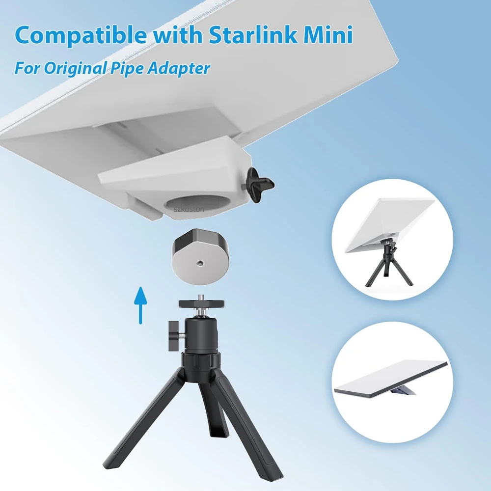 For Starlink Mini Tripod Mount Kit with Aluminum Adapter Adjustable Angle Tilt For STARLINK Mini V4 Antenna Electrical Equipment