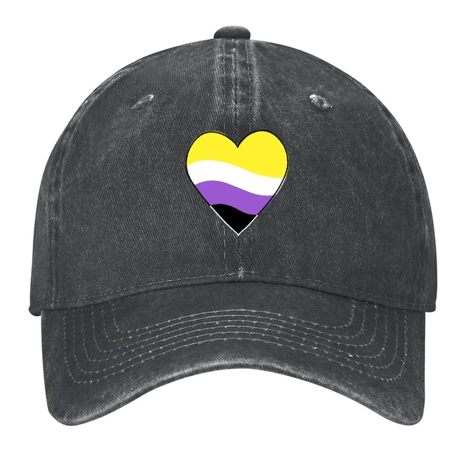 

Non-Binary From The Heart Baseball Cap |-F-| Wild Ball Hat Icon dad hat Men's Luxury Women's