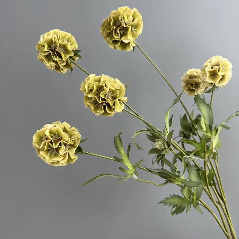 4 Stück Simulations-Windmühlen, Chrysanthemenzweige, weiße Seidenblumen, Restaurantdekoration, künstliche Windmühlenfrucht, Kunstblume – Detail 16