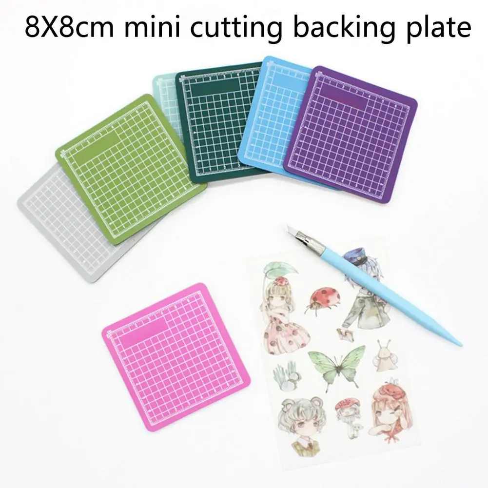 Model Cutting Mat Clear Scale Hard Anti-crack Square Shape DIY Stationery Scrapbook Material Cutting Mat Art Supplies