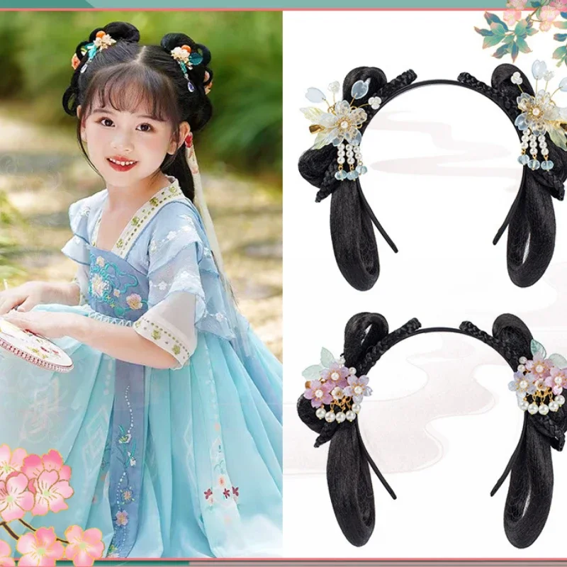 

Children's Butterfly Telephone Cord Girl Curls Sweet Corset Headstring High Appearance Level Girl's Double Ponytail Headflower