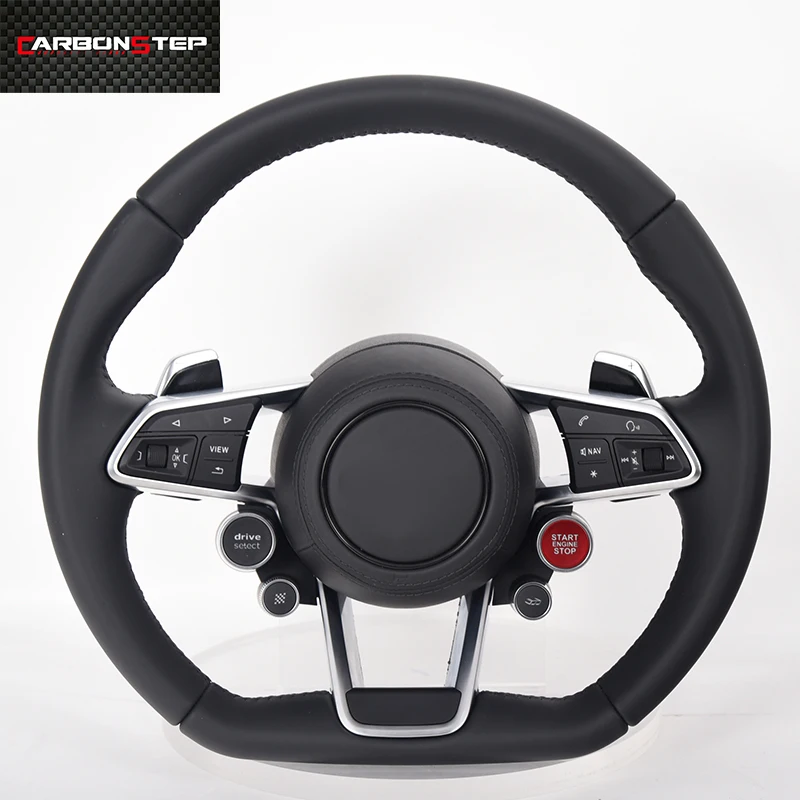 

Wholesale Real Car Led Carbon Fiber Steering Wheel Sport Steering Wheel Shift Paddle for Audi R8