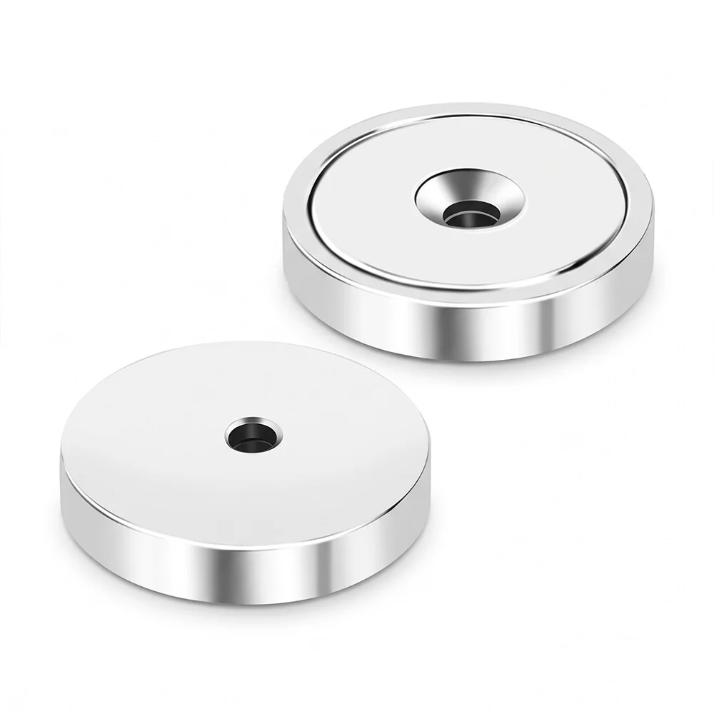 Strong Neodymium Countersunk Hole Pot Magnets Disc Permanent Rare Earth Magnets for Tool Room Office Craft and Science Projects