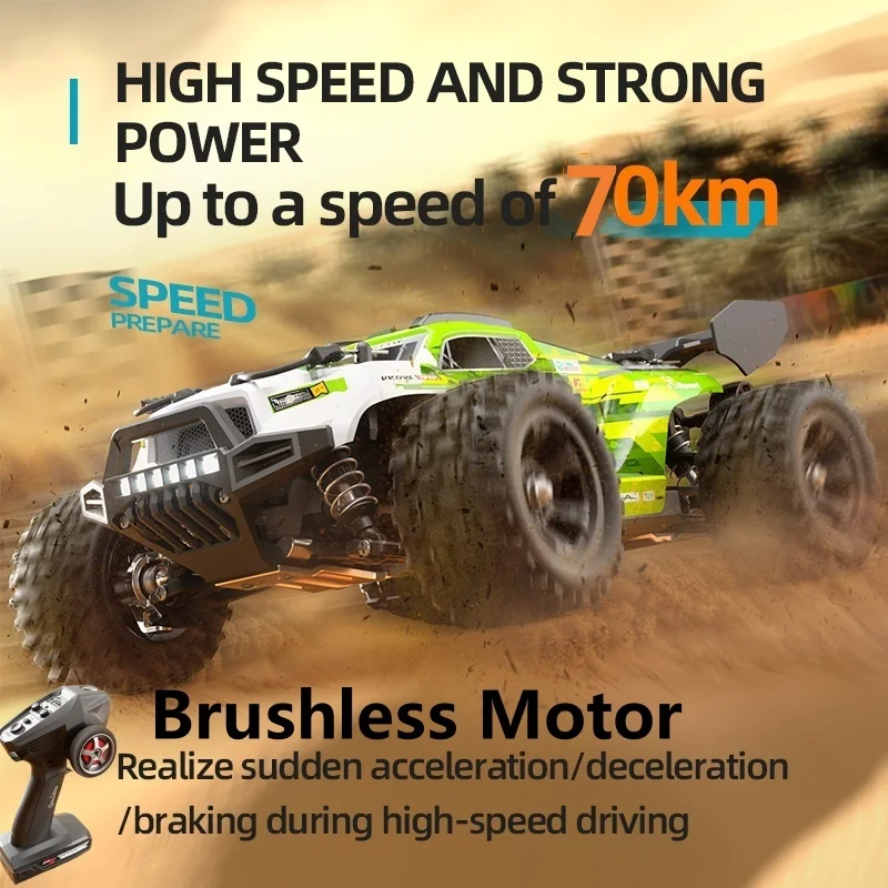 

Brushless High Speed RC Racing Car Remote Control Car 1:18 2.4GHz Off Road Truck Model Climbing Off Load Car Toys Boy Gift