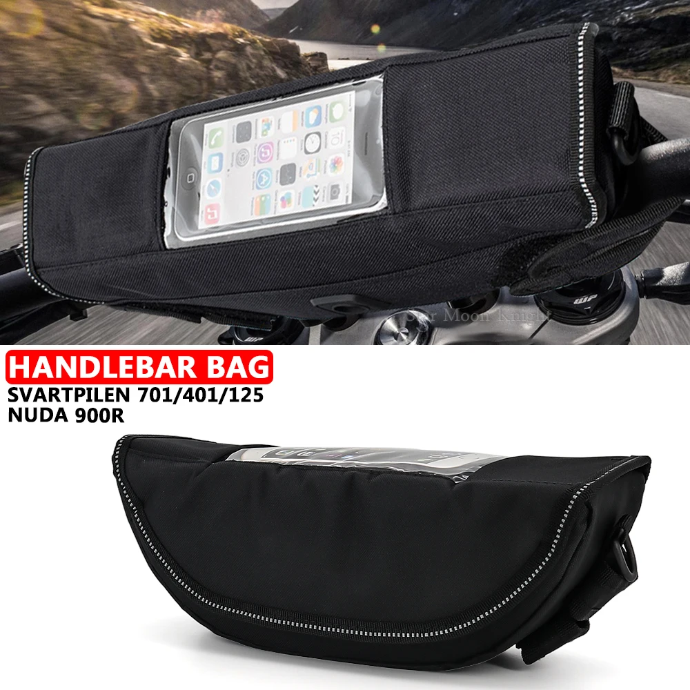 

For Husqvarna Svartpilen 701 401 125 Nuda 900 R Motorcycle Accessories Waterproof Bag Storage Handlebar bag Travel Tool bag