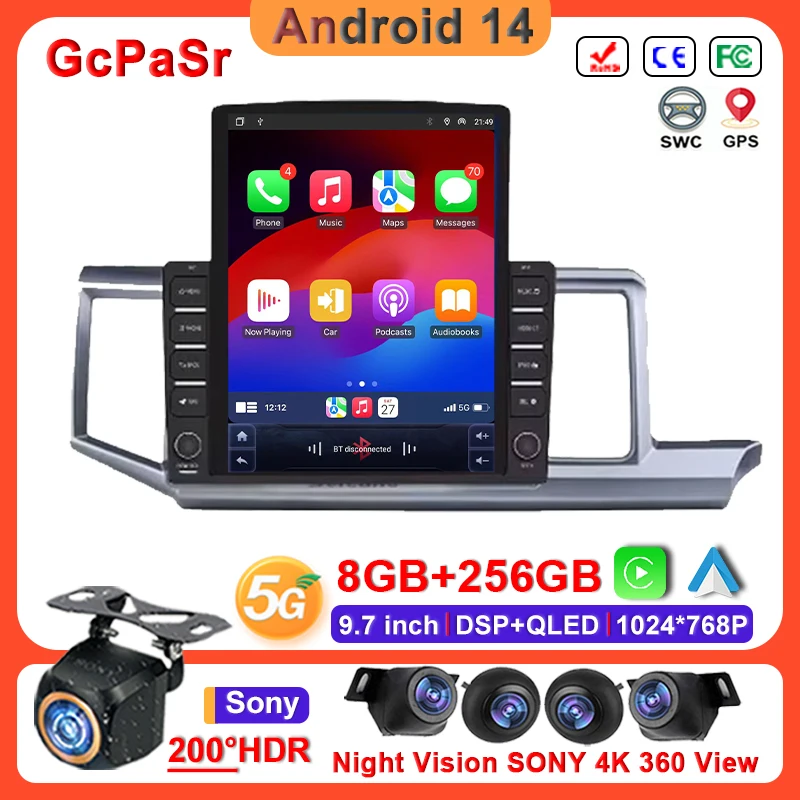 

9.7 inch Android 14 For Honda Stepwgn 2.0 RK 2009 - 2015 Radio Navigation Touch Screen Multimedia Player DVD Dash Cam HDR WIFI