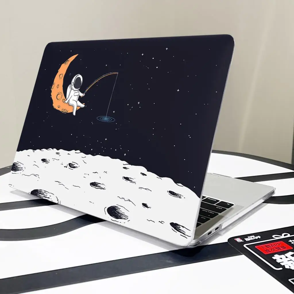 Lunar astronaut Laptop Case For Macbook M1 M2 Air 13 15.3 2023 Pro 13 14 16 inchA2681A2179A2337A2338A2289 Touch bar/ID cover