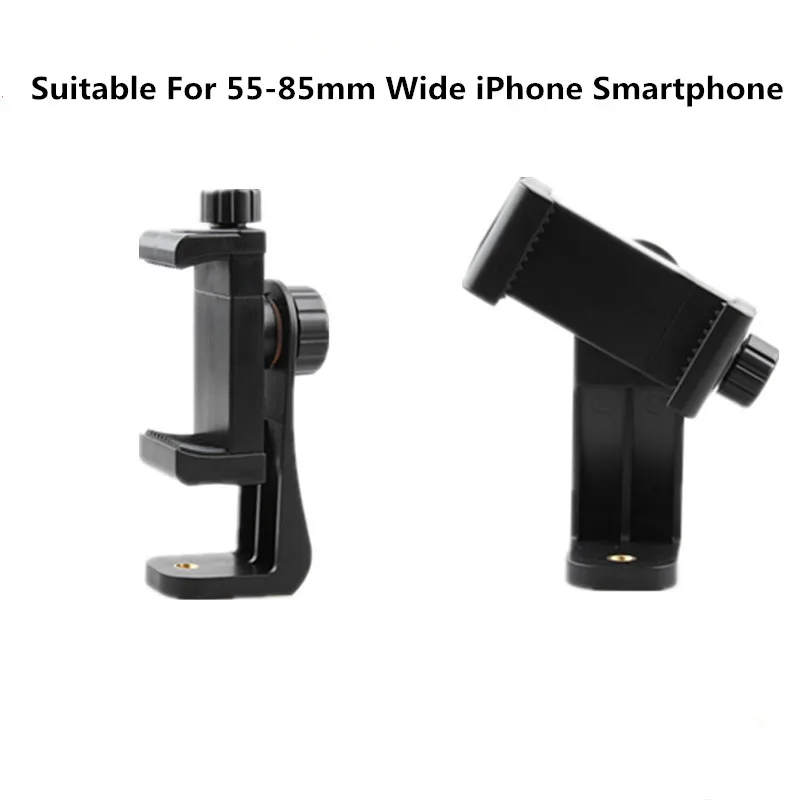Universal Smartphone Cell Phone Mount Holder Adapter for Tripods or Stands With Standard 1/4 Inch Mount Screw 360 Can Rotates