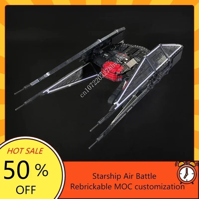 1846PCS MOC Space Battle TIE Silenceres - Minifig Scale Model Custom Puzzle Technology DIY Assembly Toys Kids Xmas Gifts