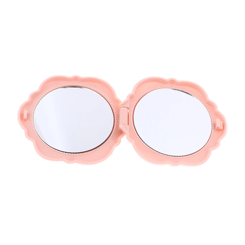 1 STKS Draagbare Retro Rose Bloem Mini Spiegel Kleine Zak Make-up Spiegel Dubbelzijdig Handspiegels Compact Cosmetische Schoonheid Tool