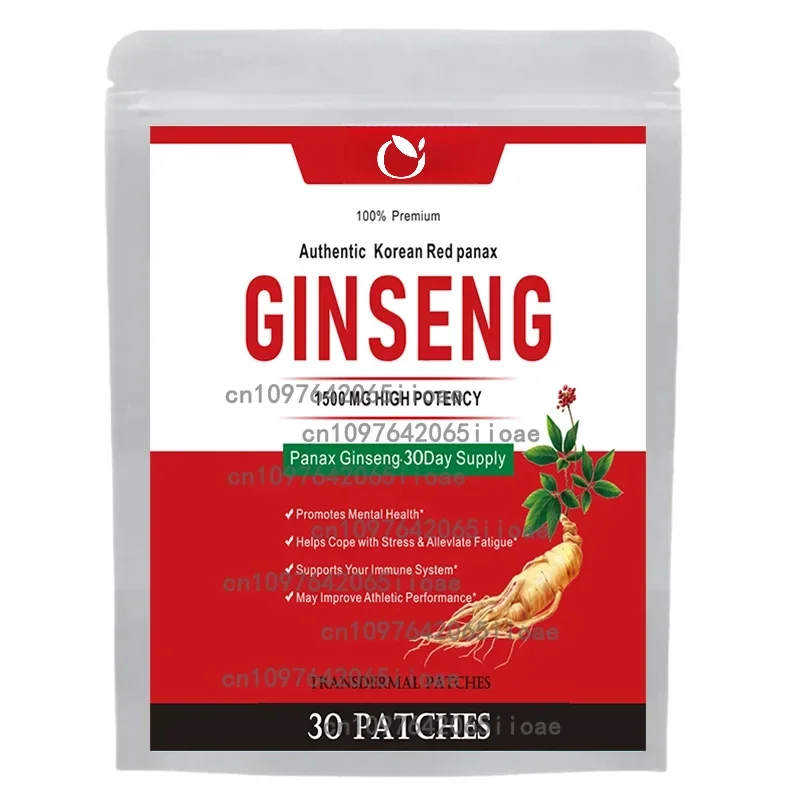 

Men's and Women's Korean Red Panax Ginseng with Ginkgo Biloba - 30 Pieces of Transdermal Patches Produced