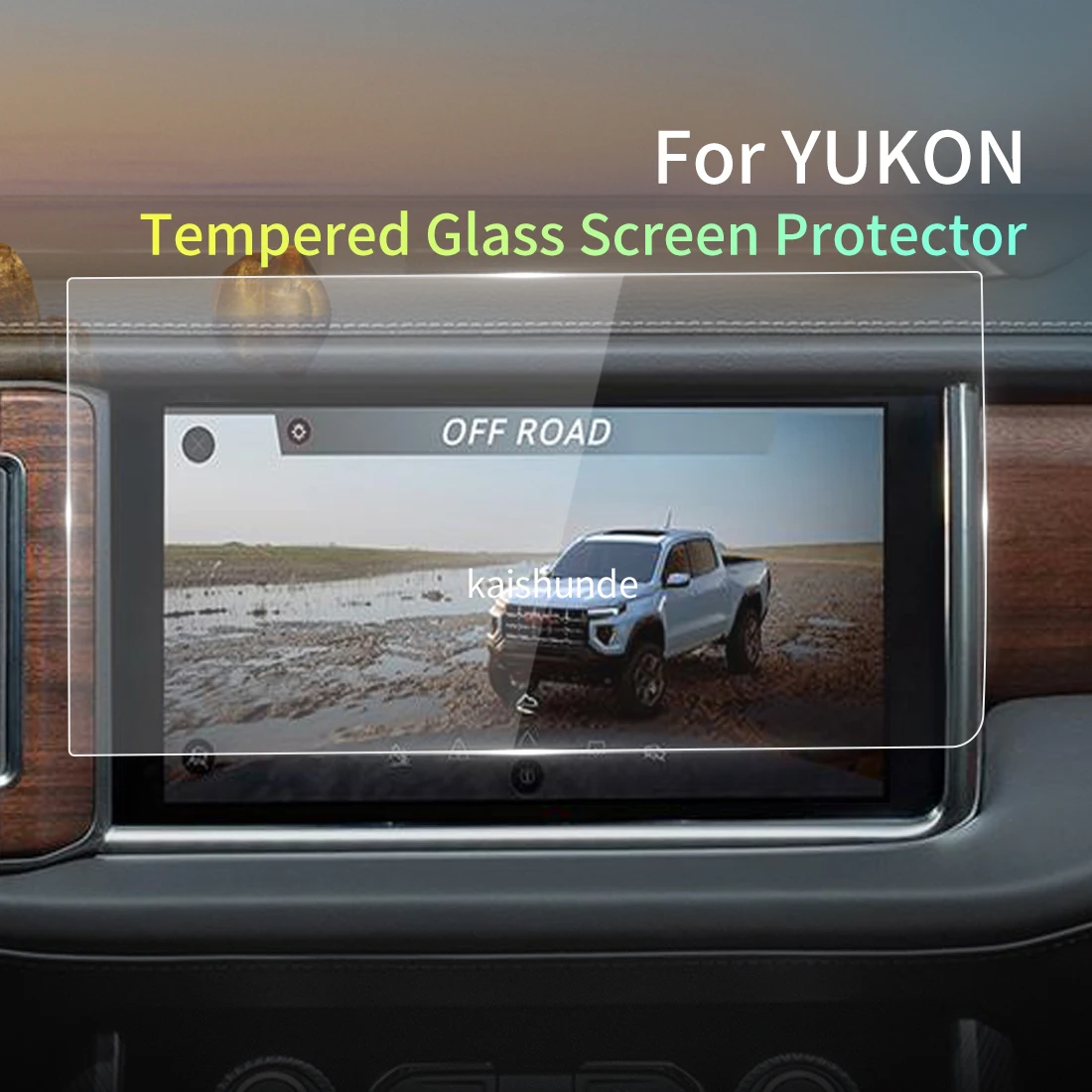 For GMC YUKON 2023 Screen Protector Tempered Glass Protective Film Carplay Panel Media Video Car Auto Interior Accessories