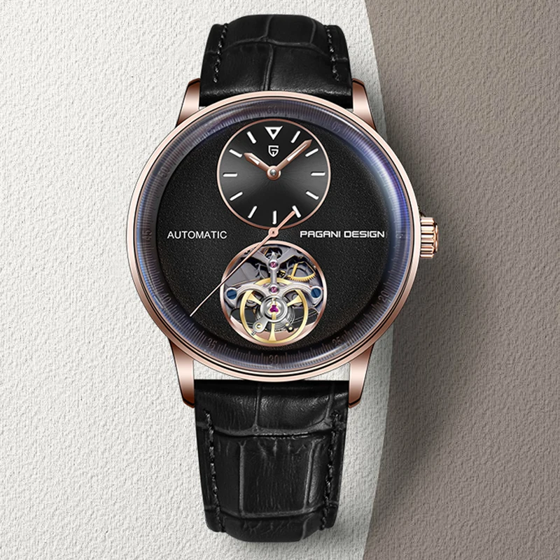 PAGANI DESIGN 새로운 남성 브랜드 럭셔리 자동 기계식 시계 가죽 방수 시계 남성 스테인레스 스틸 스포츠 시계