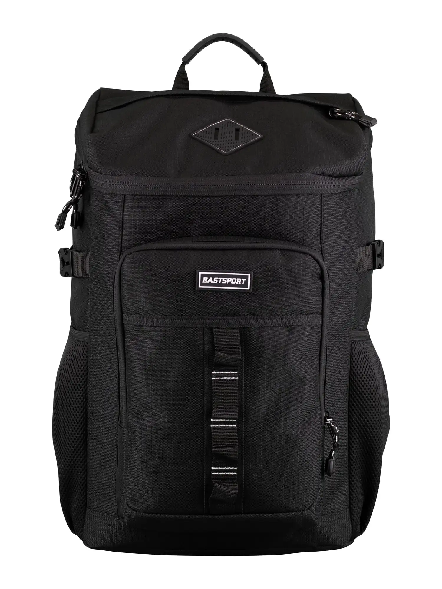 

Unisex 18 inch top loading backpack with victory design in black color