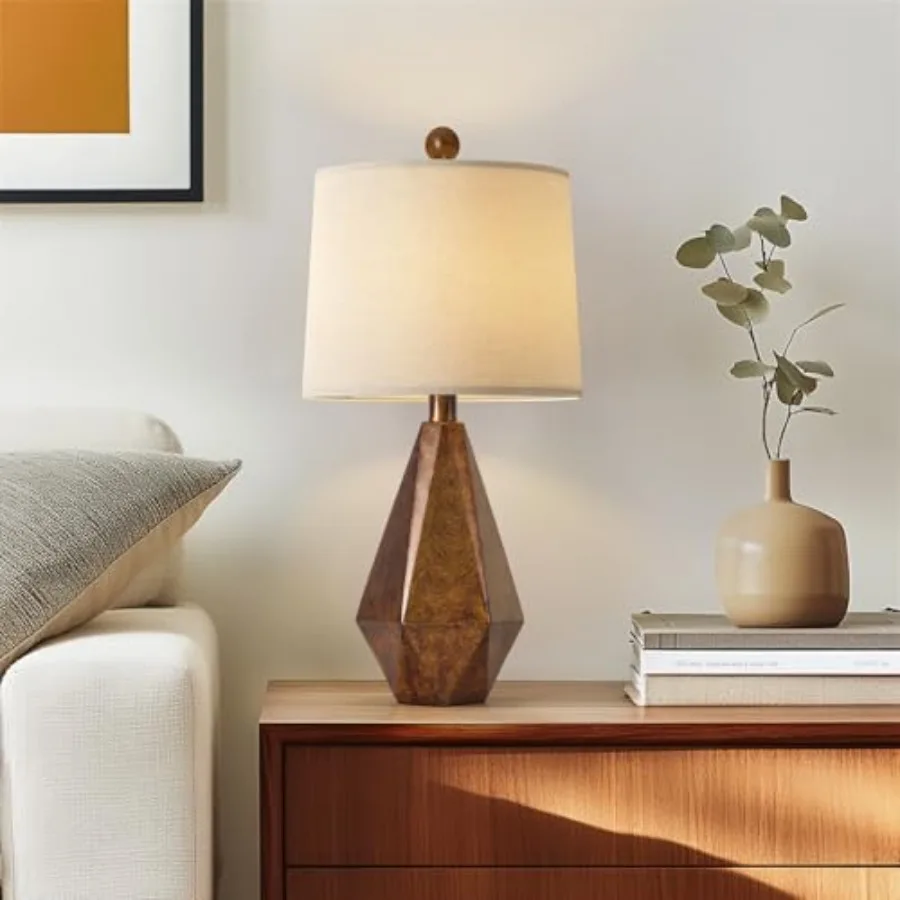 

20.25" Table Lamps Set of 2 for Night Stands, Vintage Bedroom Lamps for Bedroom Living Room, Retro Bedside Lamps for End Table,