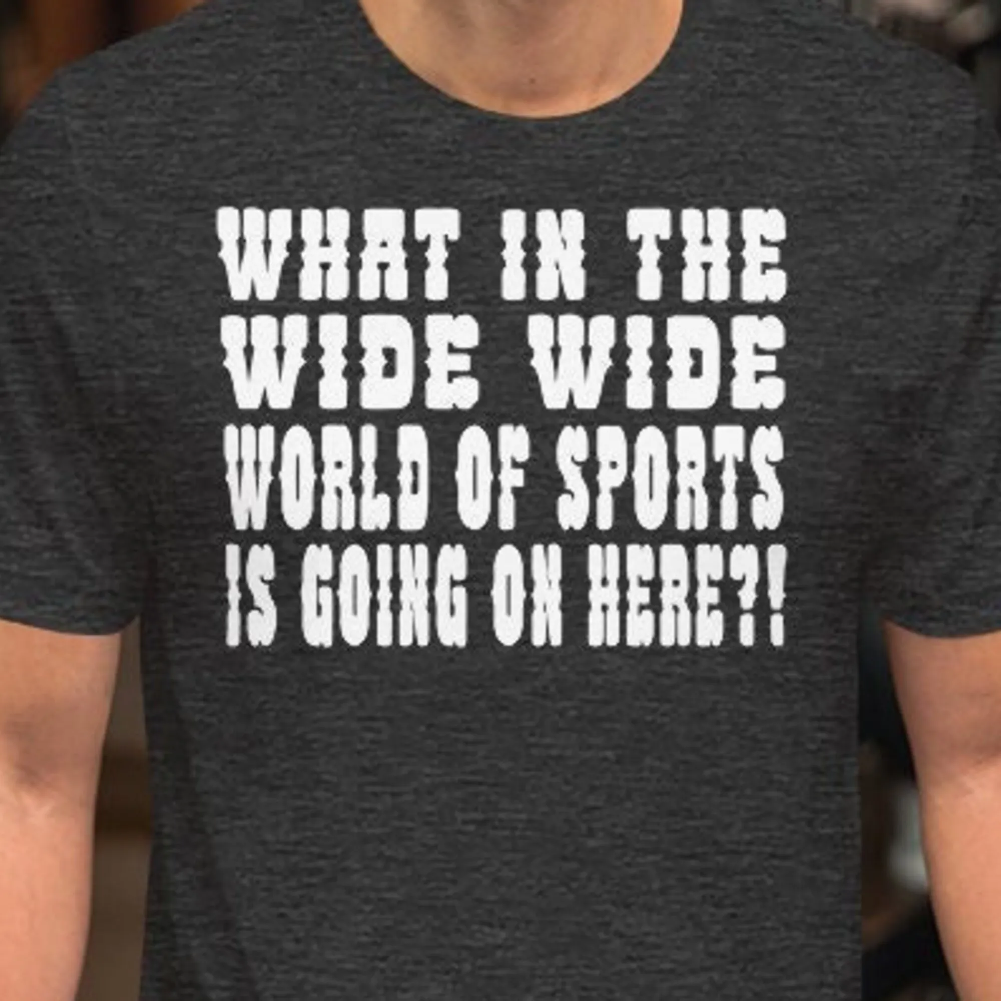 What In The Wide World Of Sports Is Going On Here T Shirt