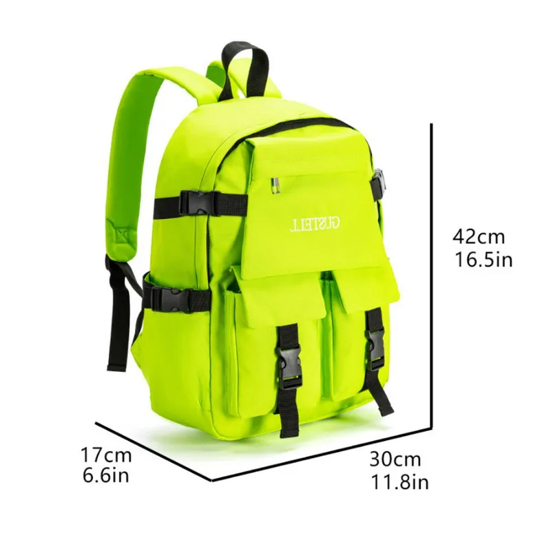 Large Capacity Backpack  Multiple Functions  Pockets Sports Style Student Backpack Fashionable Commuting Travel Backpack Unisex