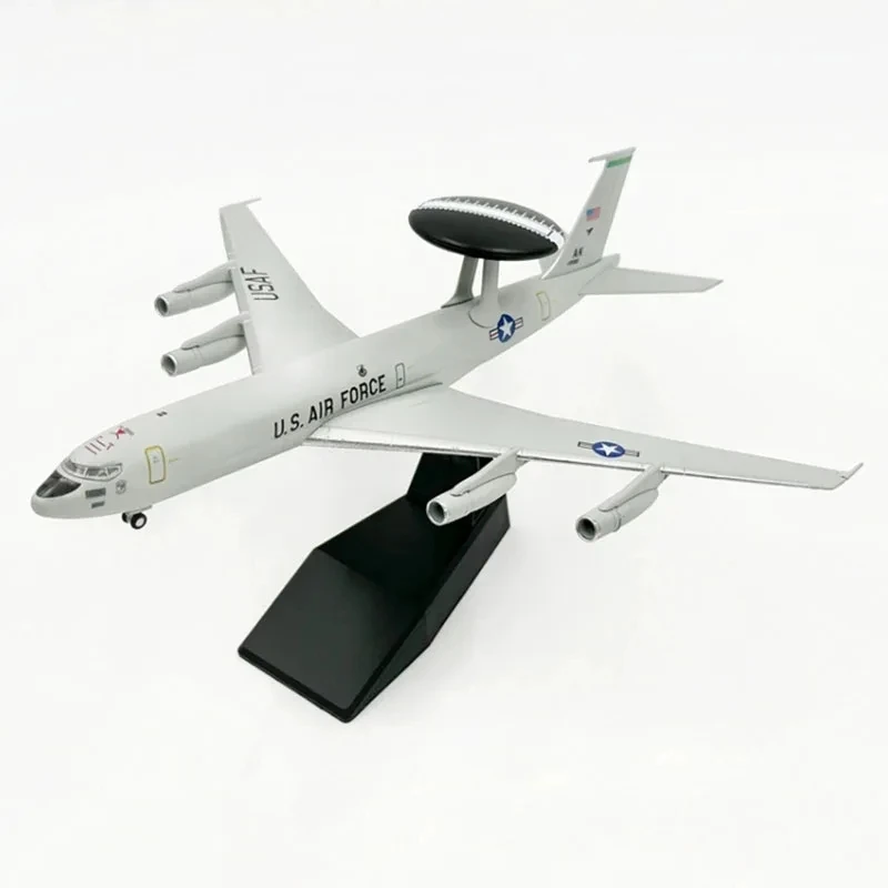 Diecast Metal 1/200 Scale E-3 Sentry AWACS USAF Early Warning Aircraft Airplane Models Toy For Collection