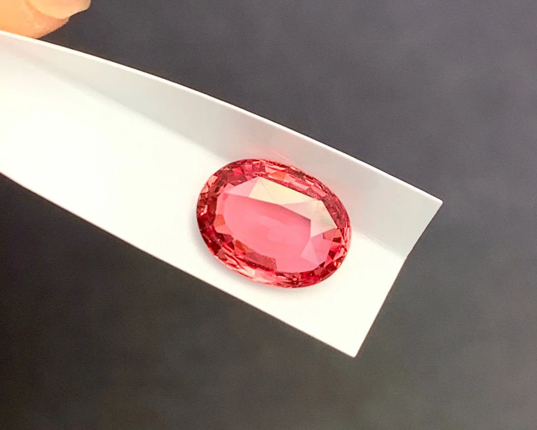 QH25 AIGS UNHEAT 1.57ct Padparadscha Pink Sapphire Loose Diamonds Beads for DIY Jewelry Making