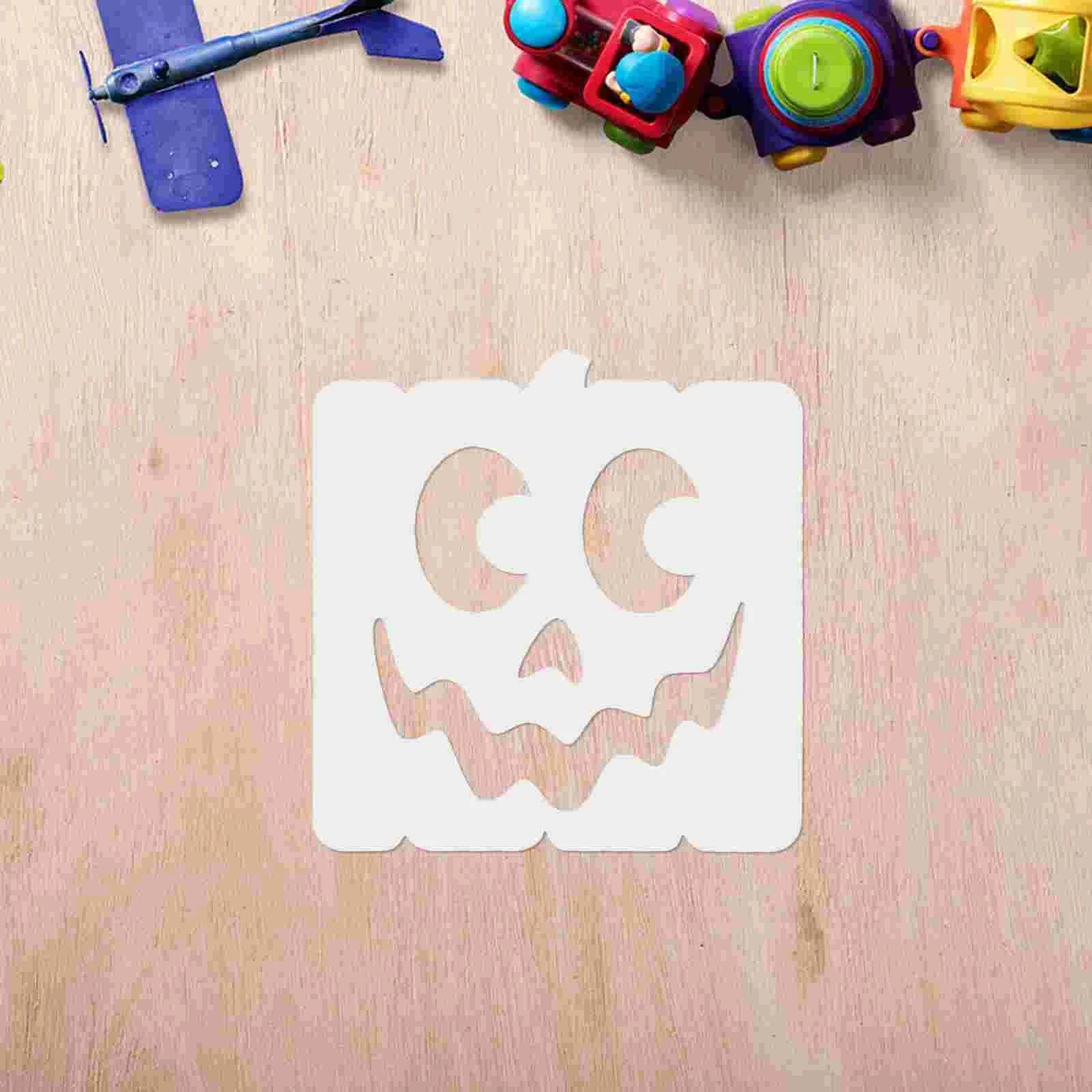 12-delige Halloween-tekensjabloon stencils koekjes voor kinderen pompoen snijwerk tracering bakken ambachten gezicht papier vleermuis