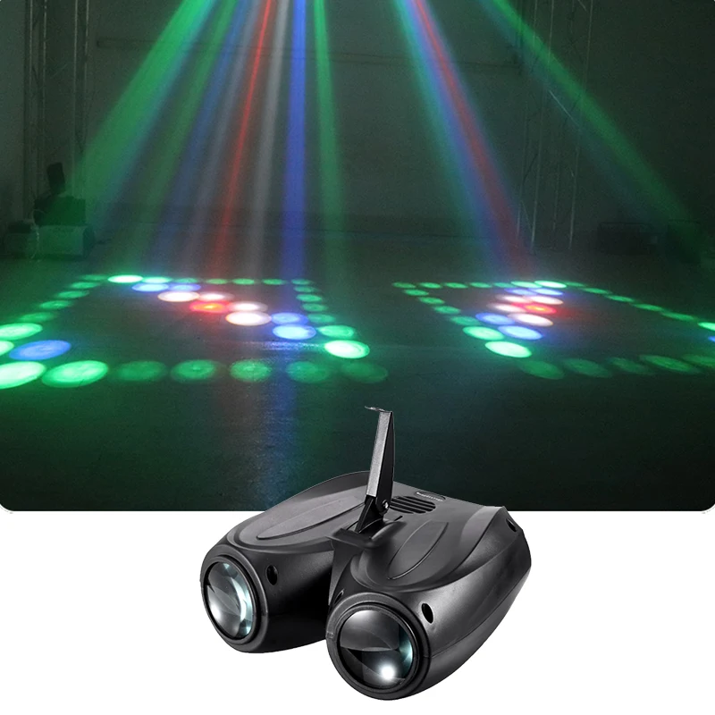 Dj Led RGBW Double Airship Stage Effect Light Moon Love Flower Building Blocks For Home Party  Disco KTV Night Club Wedding