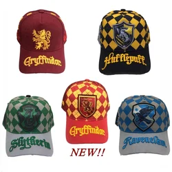 Harryy Potter Baseball Cap Hogwarts Visors Cotton Gryffindor Badge Slytherin Sunscreen Hat Slytherin With Embroidered Hats Caps