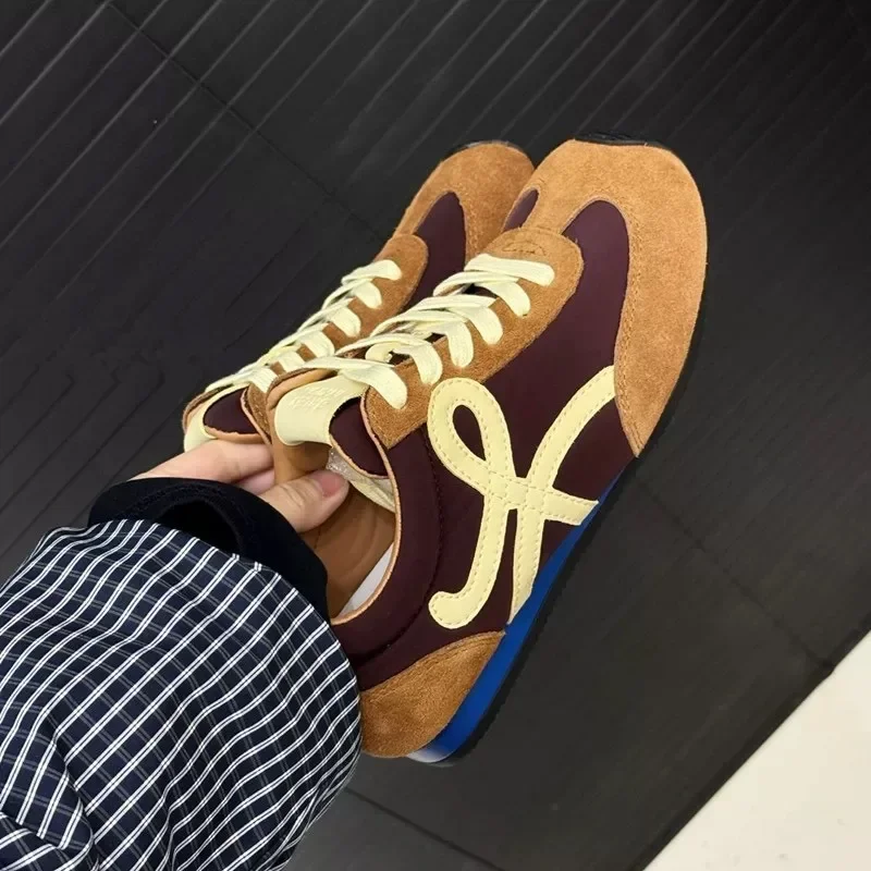 2025 Zapatos de marca para Mujer, zapatos vulcanizados con cordones delanteros para Mujer, zapatillas transpirables de costura cómodas e informales a la moda para Mujer