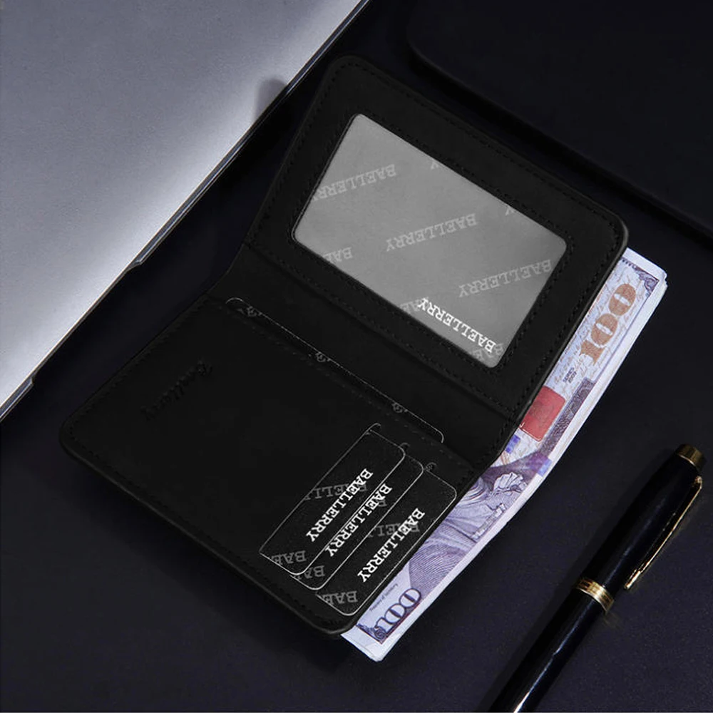 محفظة Pu Leather Guard ضد السرقة للرجال، محفظة قصيرة متعددة الوظائف، حزمة بطاقة الطالب، خفيفة الوزن، تواريخ الاستخدام، الذهاب للتسوق