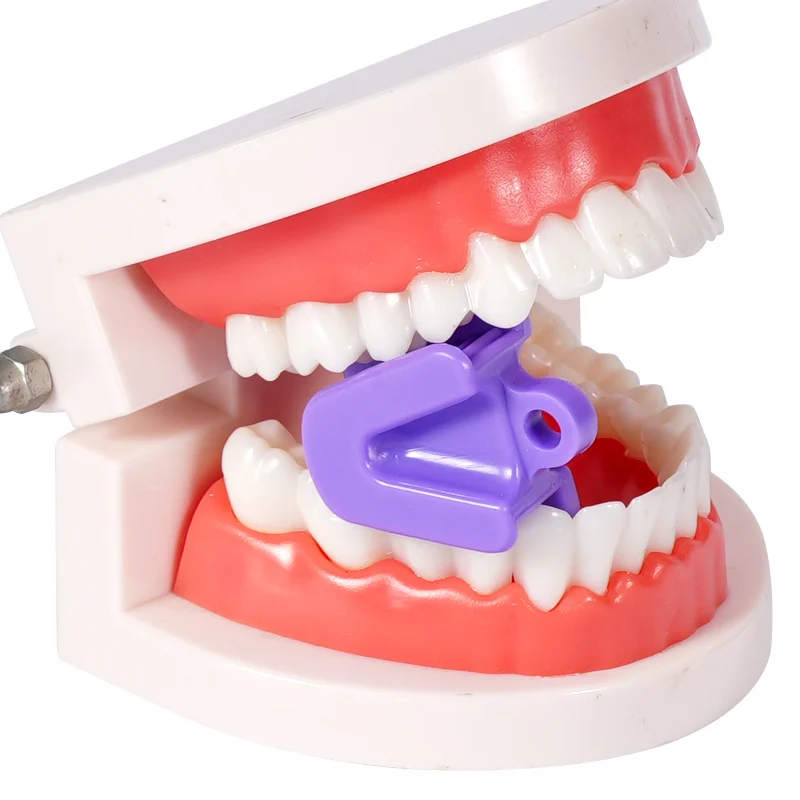 2pcs Dental Occlusal Pad Mouth Prop Rubber Silicone Bite Blocks Intraoral Supporting Device Lip Retractor Oral Hygiene Care Tool