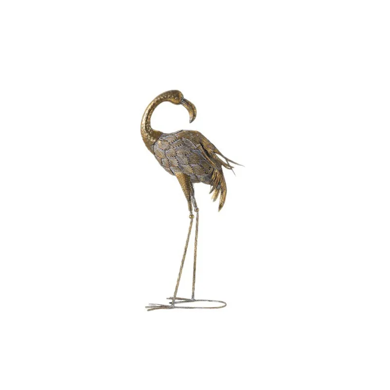 LMM American wrought iron flamingo living room home decoration outdoor garden decoration floor decoration