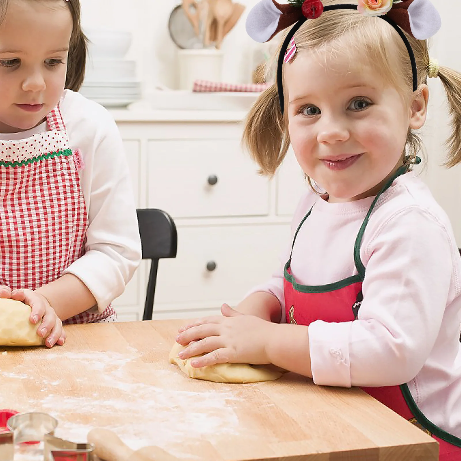 

Рождественская повязка на голову с рогами, легкий прочный головной убор с рогом оленя, аксессуары для волос для детей и взрослых, вечерние рождественский головной убор