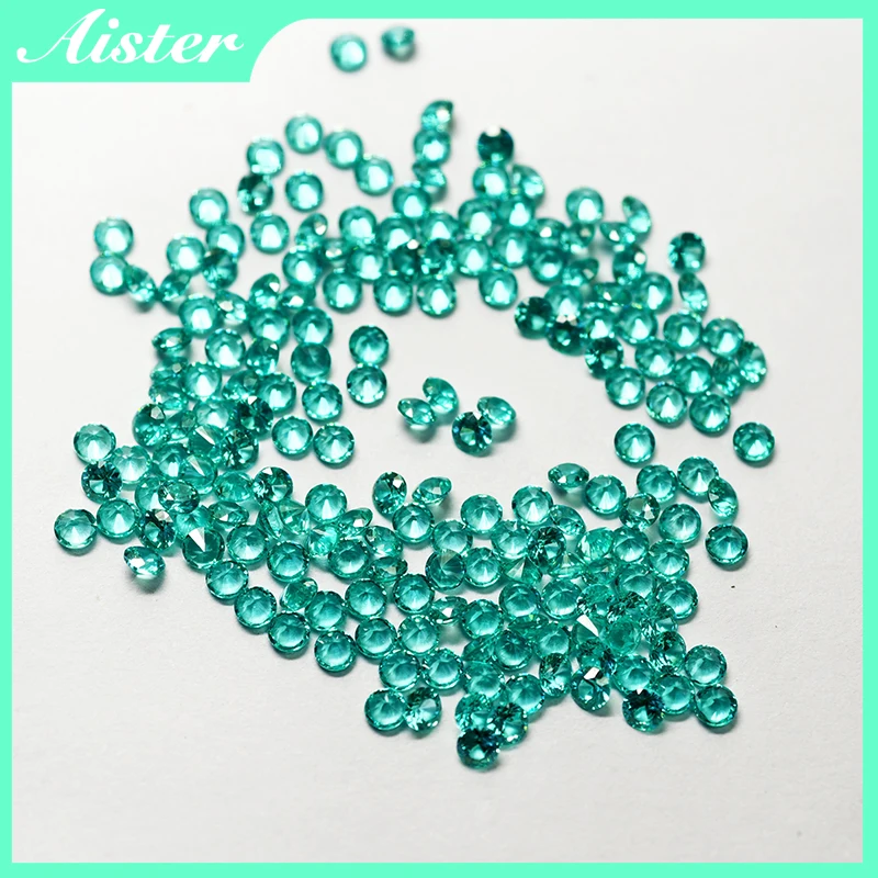 

New Paraiba Small Sizes Yttrium Aluminium Garnet Loose Gemstones Lab Diamonds Round Cut YAG Stones for Jewelry Making