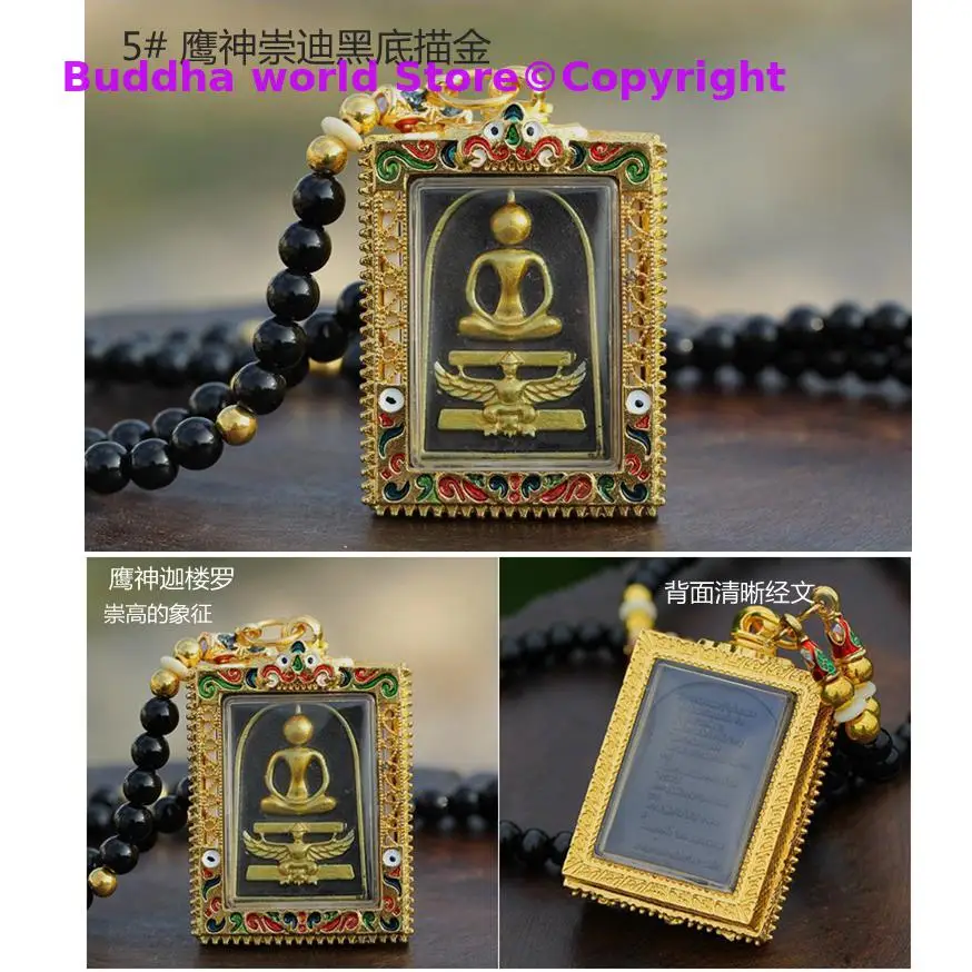 Asia Thailand Buddhism temple  efficacious protect safe good luck health bring money CHONG DI FO God Buddha Amulet  Pendant