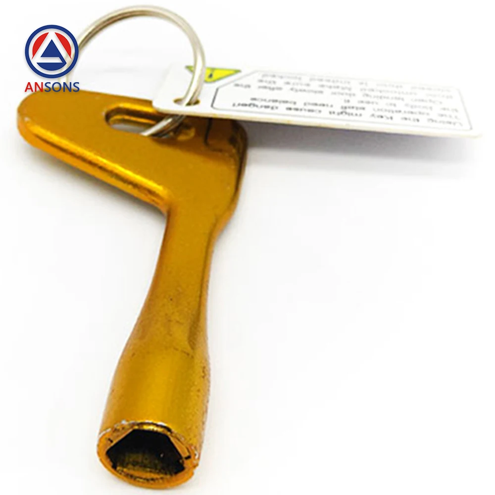 S200 THYSSENKRUPP Thyssen Elevator Triangular Key Golden Hall Door Triangle Key Ansons Elevator Spare Parts