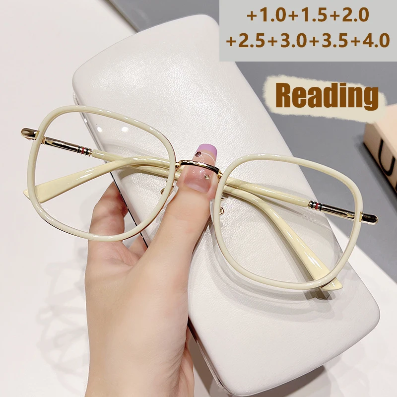 Vielseitige Anti-Blaulicht-Lesebrille mit großem Rahmen, ultraleichte tragbare Lesebrille, einfacher quadratischer Rahmen XTP8069