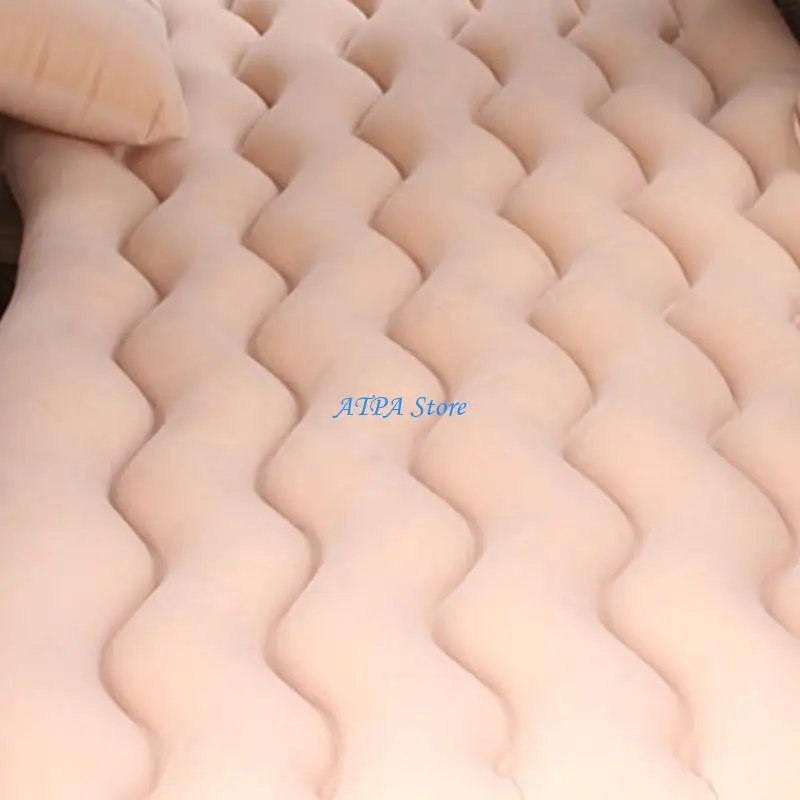 

U13C Car Sleeping Air Mattress Thickened Inflatable Bed for Car SUV with Pillows Home Outdoor Travel Camping Sleeping Pad