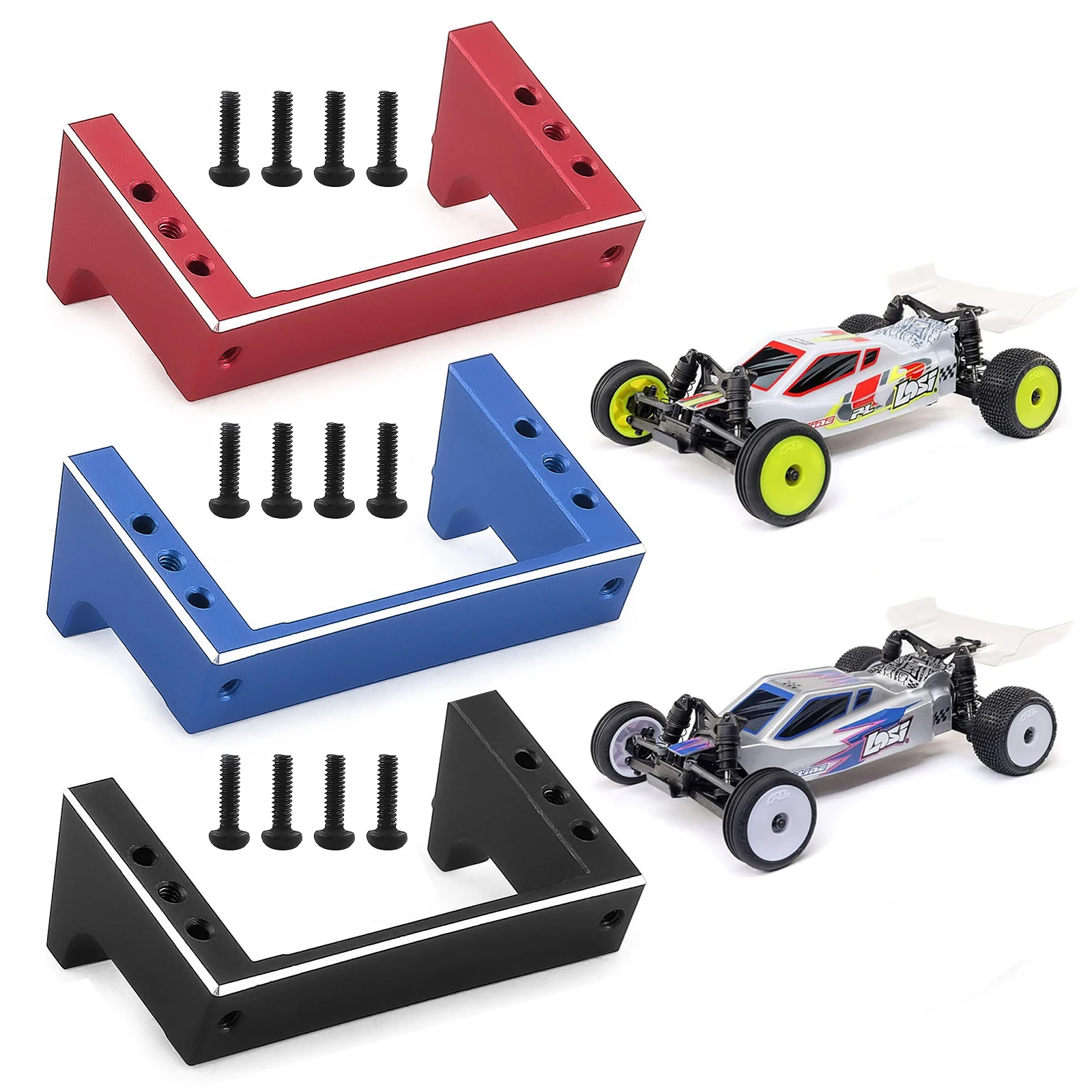 

Металлическое сервокрепление для деталей обновления радиоуправляемого автомобиля LOSI Micro-B 2WD 1/24, кронштейн сервопривода из алюминиевого сплава # LOS1986S